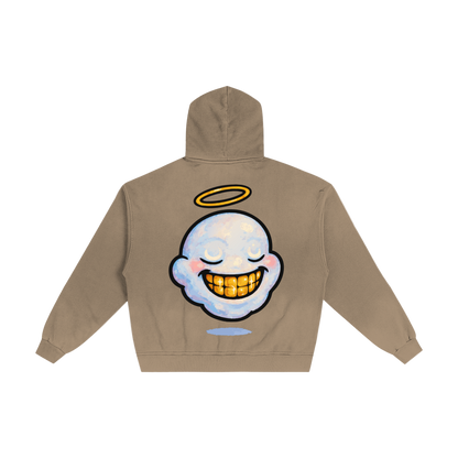 "HIGHLY FAVORED" Torn Double zip hoodie