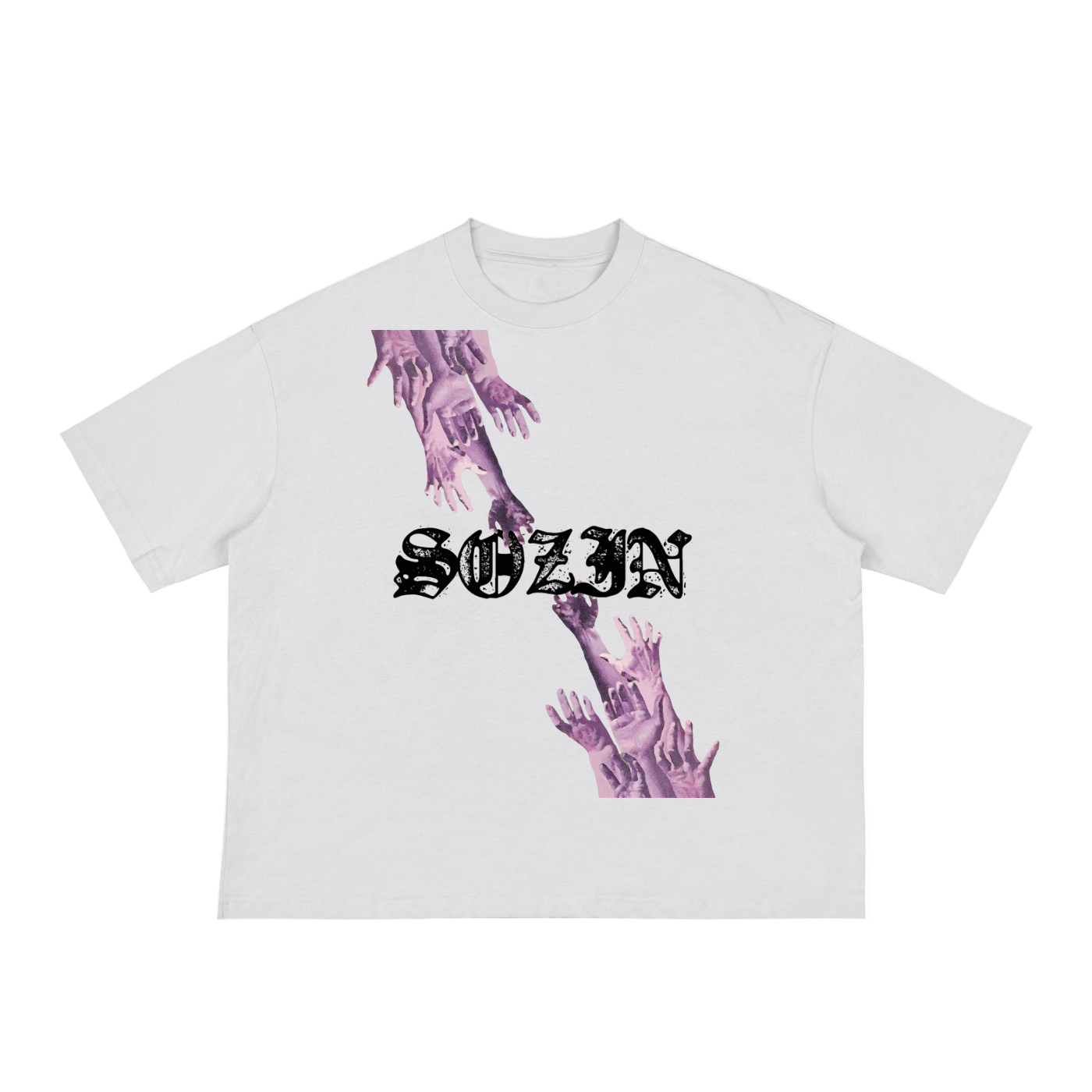 'CLUTCH NO GHOSTS' CLASSIC BOXY TEE [WHITE]