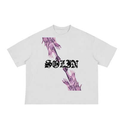 'CLUTCH NO GHOSTS' CLASSIC BOXY TEE [WHITE]