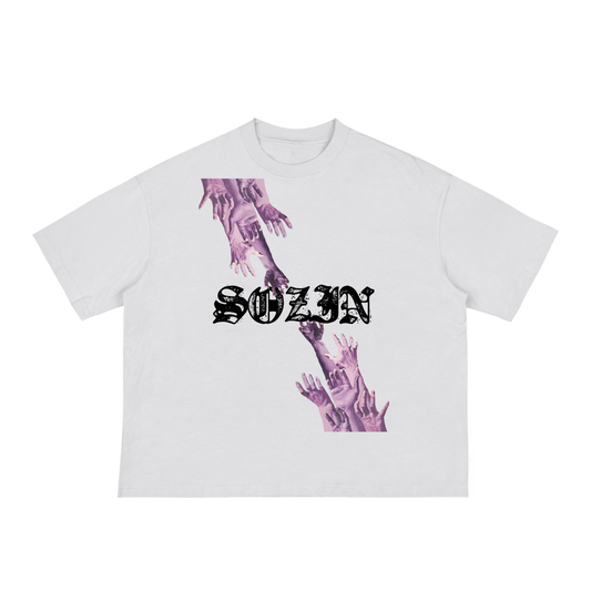 'CLUTCH NO GHOSTS' CLASSIC BOXY TEE [WHITE]