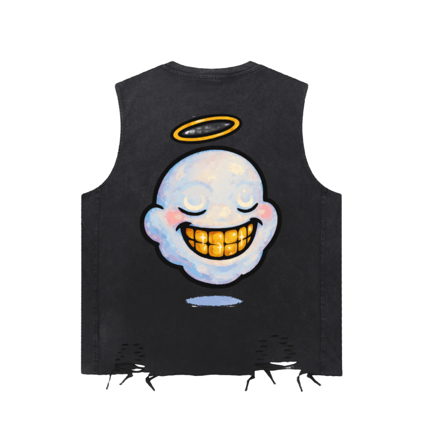 "HIGHLY FAVORED" Torn Grace Tank Top