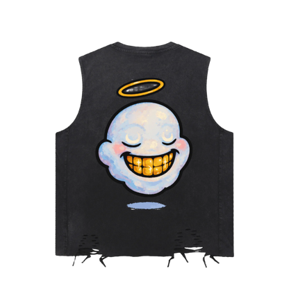 "HIGHLY FAVORED" Torn Grace Tank Top