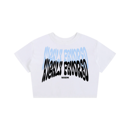 "HIGHLY FAVORED" Seamless Baby Tee (White)(WOMENS)
