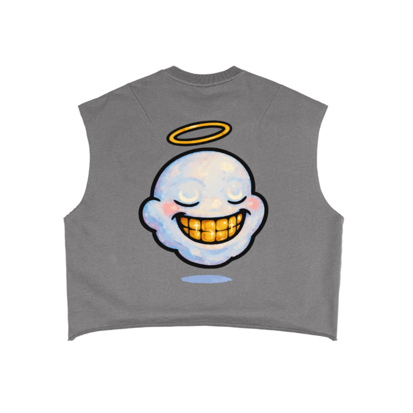 "HIGHLY FAVORED" Boxy Crop Tank (GREY)