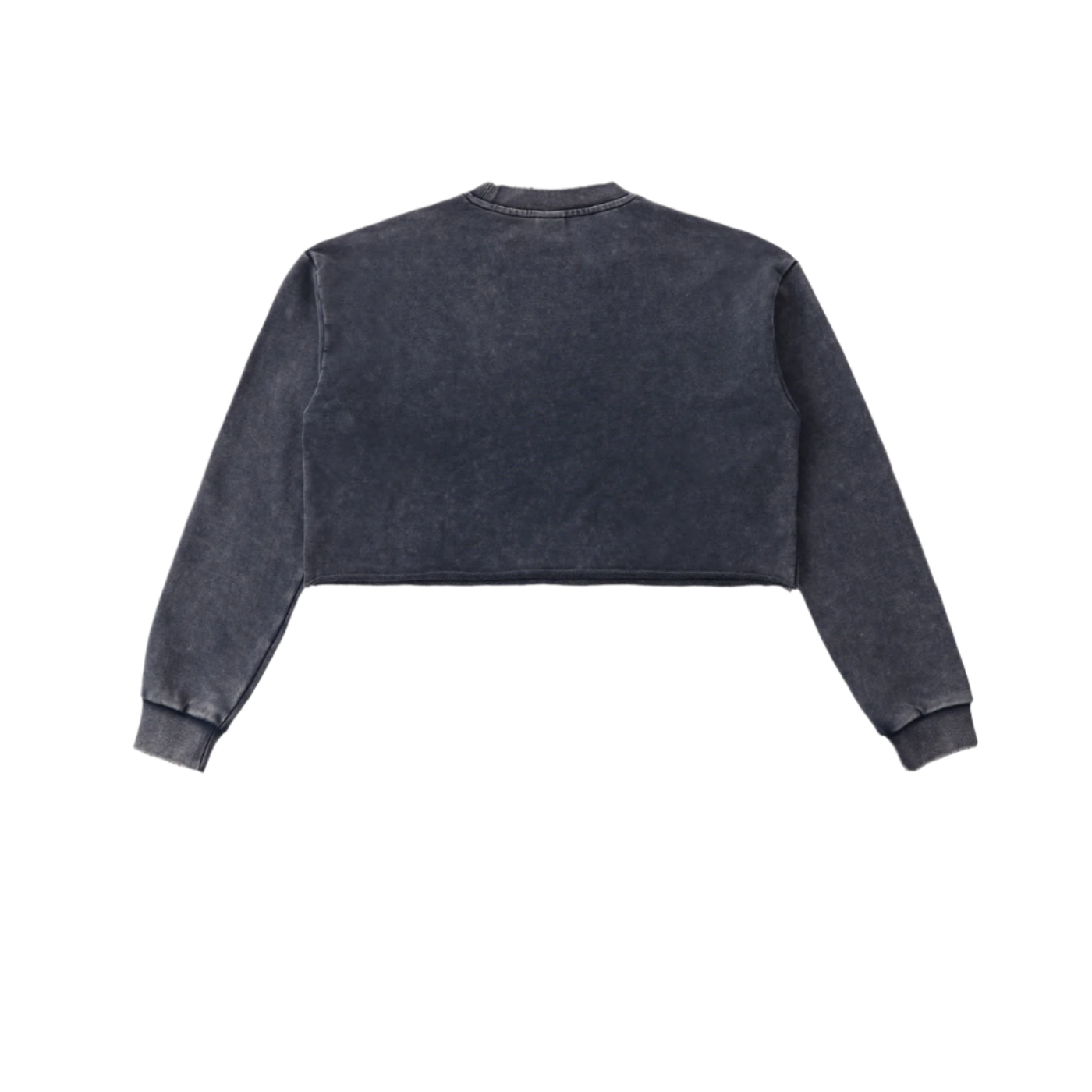 "HIGHLY FAVORED" Raw Edge Cropped Sweatshirt(WOMENS)