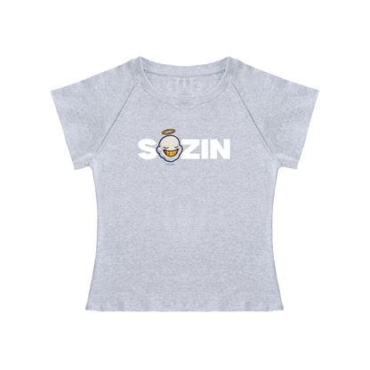 "BLESSED SOZIN" Raglan Sleeve Bodycon Top(WOMENS)