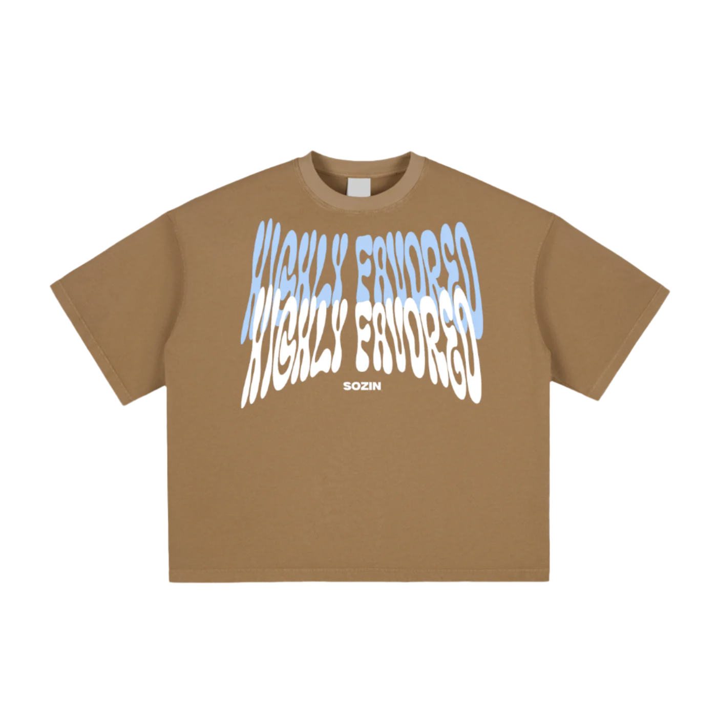 "HIGHLY FAVORED" Aura Cut Boxy Tee