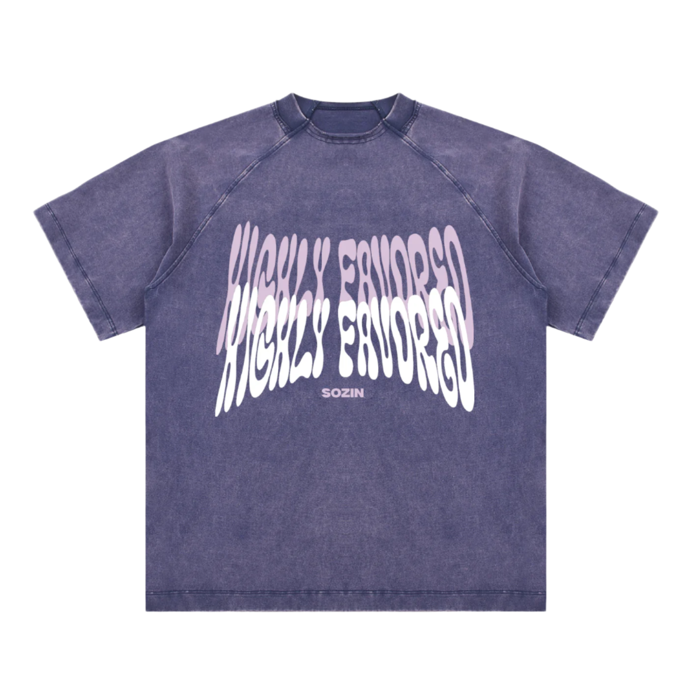 "HIGHLY FAVORED" Rare Purple Vault Thread Tee (SOZIN EXCLUSIVE)