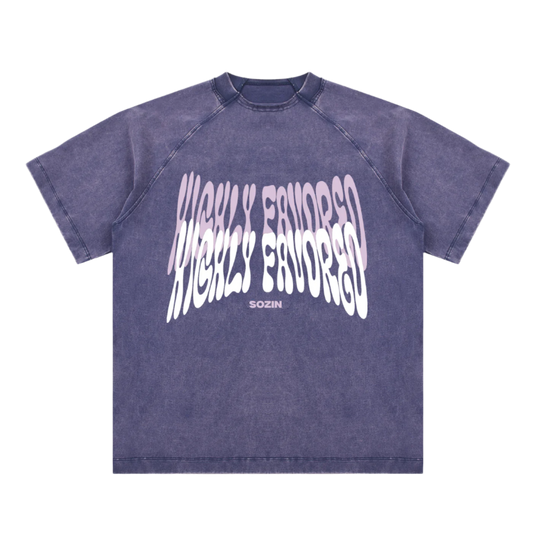 "HIGHLY FAVORED" Rare Purple Vault Thread Tee (SOZIN EXCLUSIVE)
